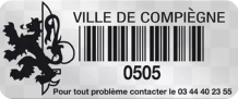 VOID Asset Label Black Print the roll of 1000